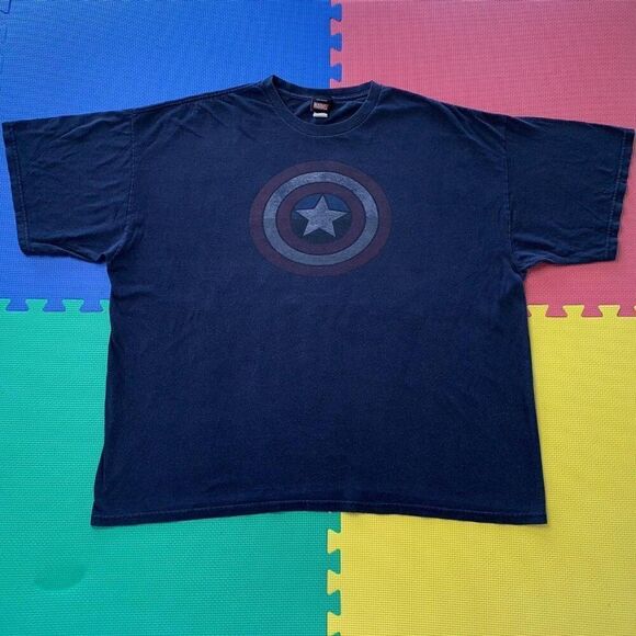 Marvel Mad Engine Captain America shield t-shirt short sleeve men's size XXL - Picture 1 of 4